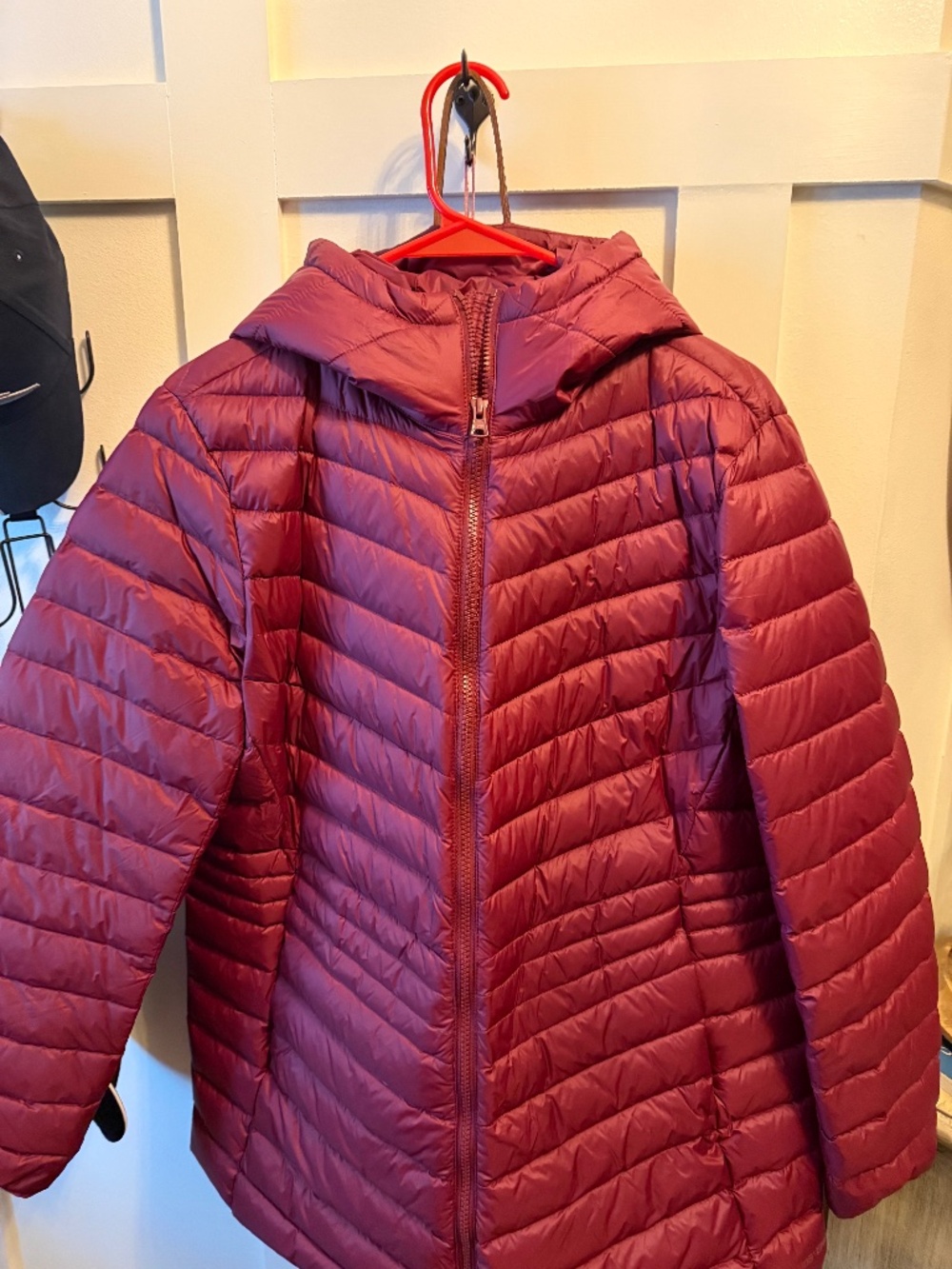 Lands End, Packable Parka, Crimson, L